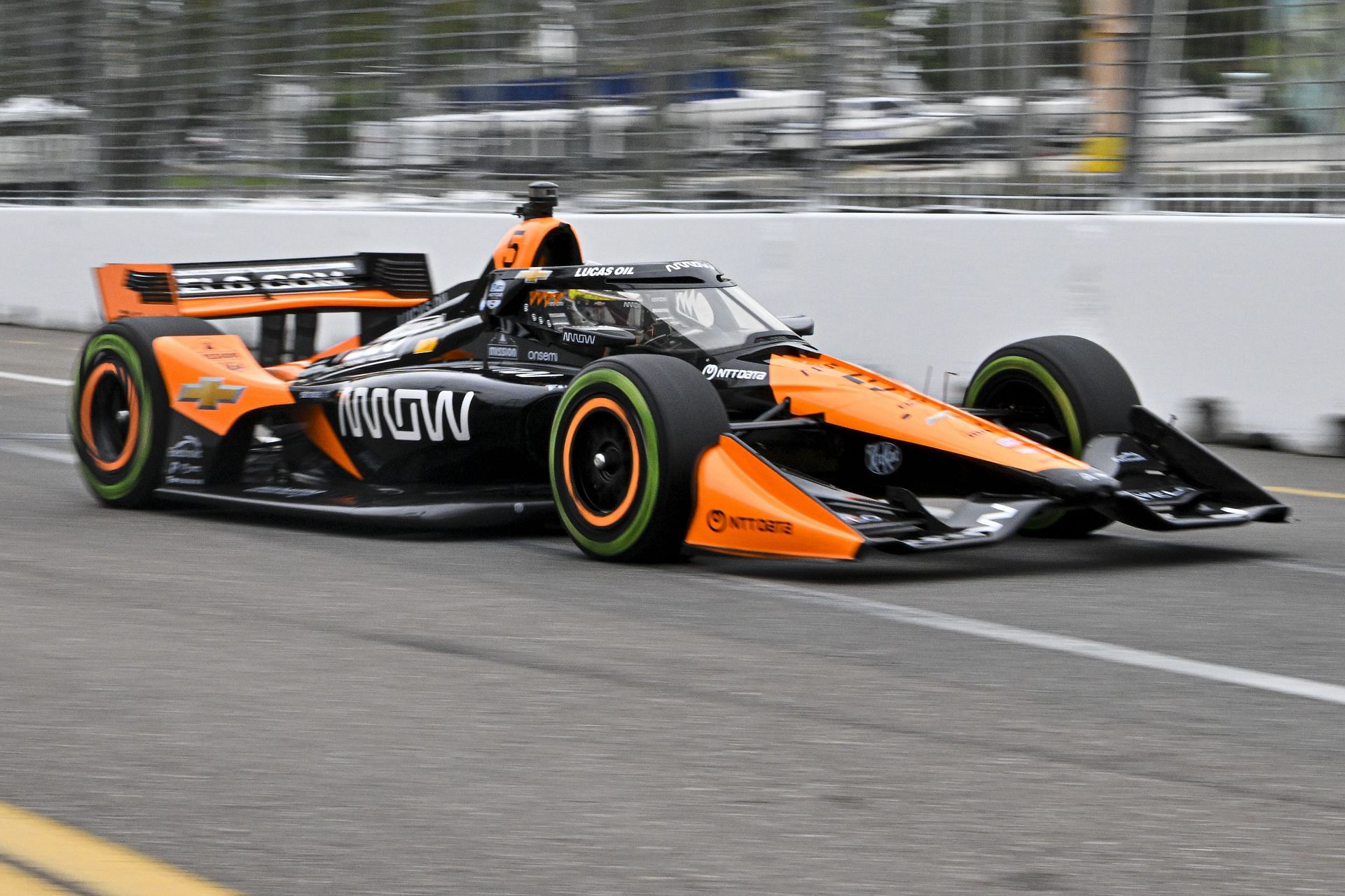 Pato O&#039;Ward during the INDYCAR Firestone Grand Prix of St. Petersburg. Source: Getty