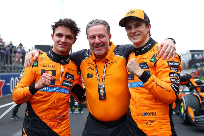 Zak Brown reacts as McLaren nearly repeats 49-year-old IndyCar and F1 feat