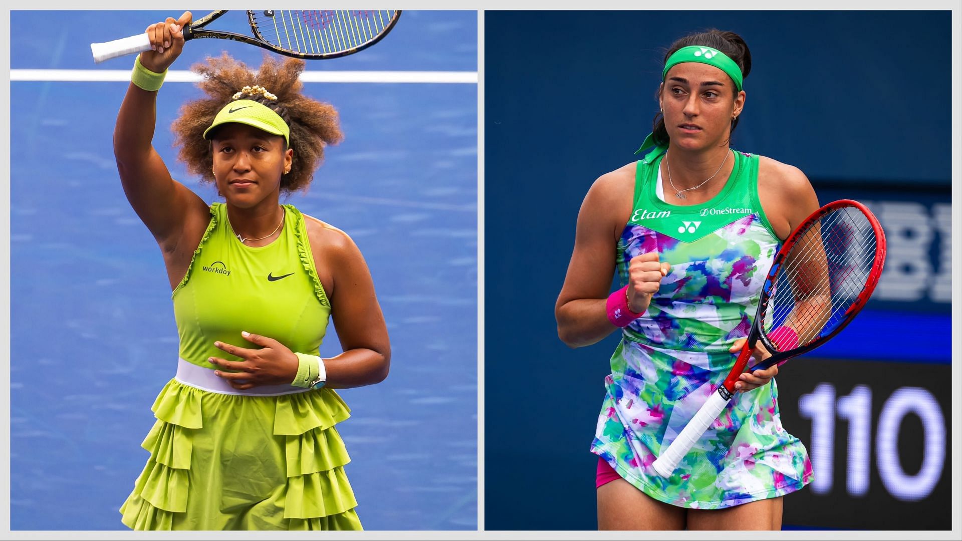 Naomi Osaka and Caroline Garcia in Indian Wells 2025 : Image Source: Getty 