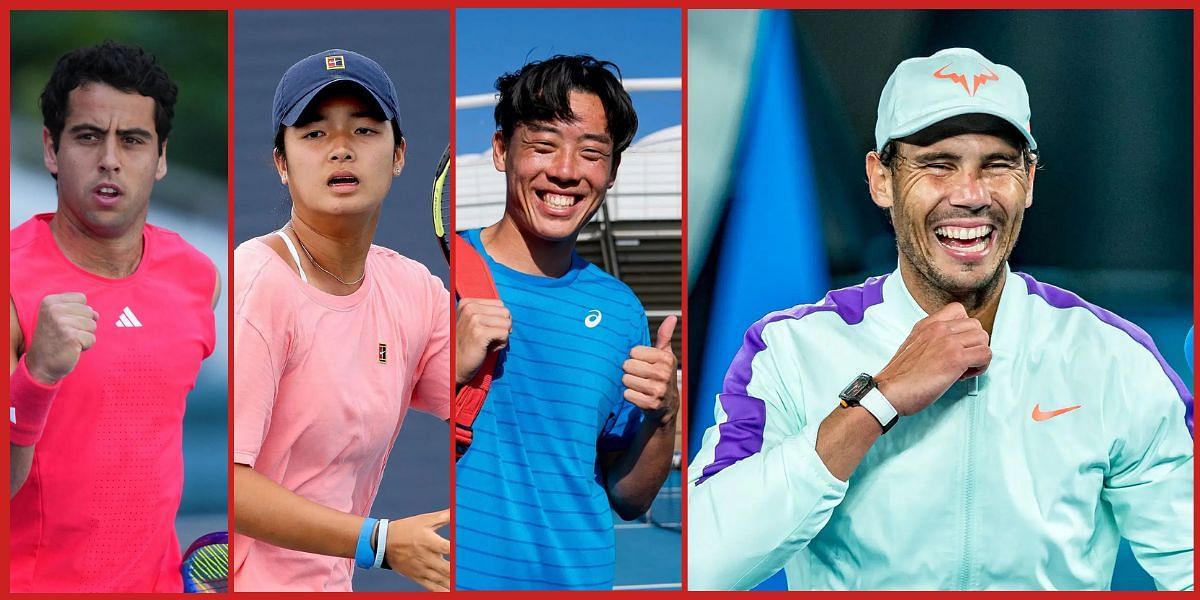 Jaume Munar, Alex Eala, Coleman Wong and Rafael Nadal (Source: Getty)