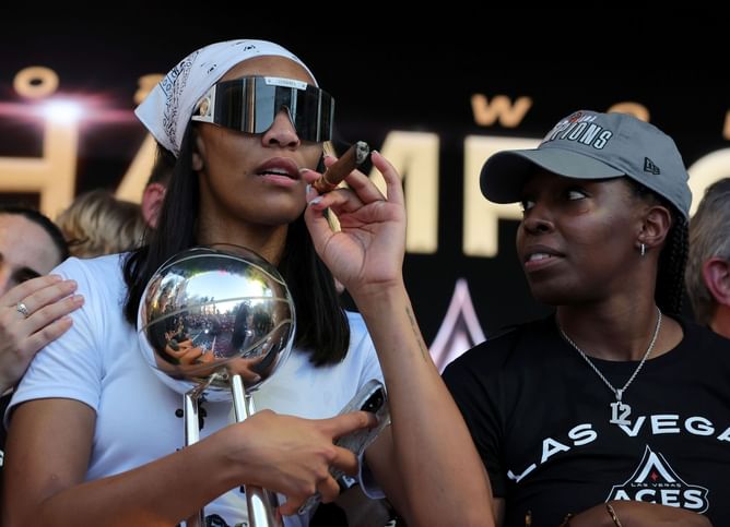 A'ja Wilson drops heartfelt 2-word reaction on Chelsea Gray's childhood pic as WNBA socials celebrates Women's Day