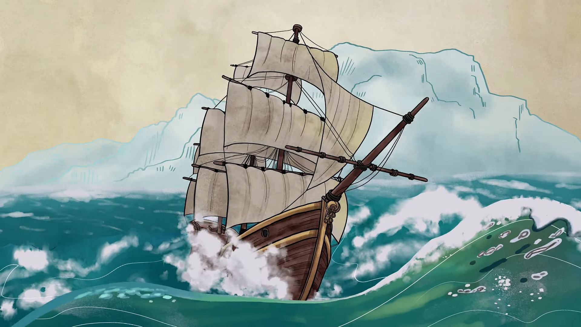 Sailor praises Ondra for safe passage across the sea (Image via Xbox Game Studios || YouTube/@ Obsidian Entertainment)