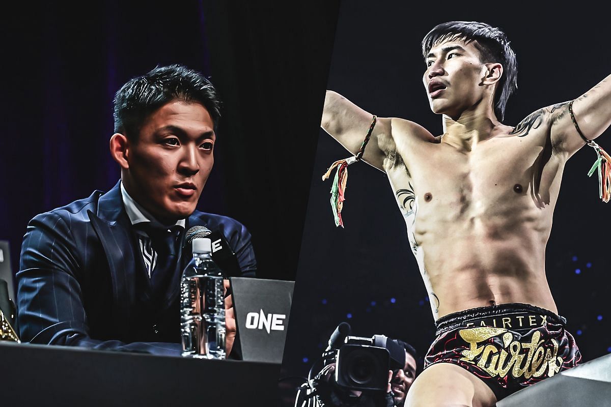 Masaaki Noiri (left) and Tawanchai (right). [Photos from ONE Championship]