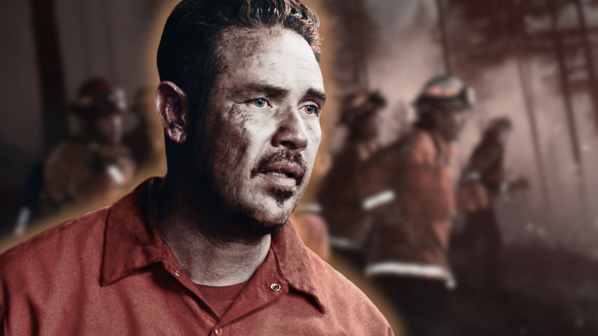 Kevin Alejandro as Manny Perez (Custom cover edited by Sportskeeda, original images via CBS/@Fire Country)