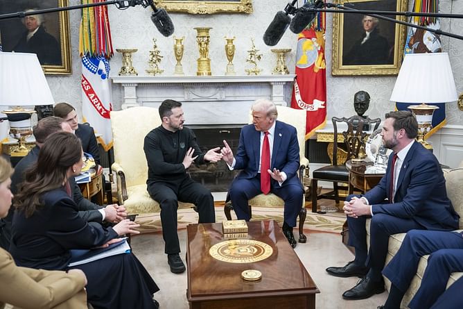 Did Trump, Volodymyr Zelenskyy and JD Vance get into physical fight during press conference? Viral video explored
