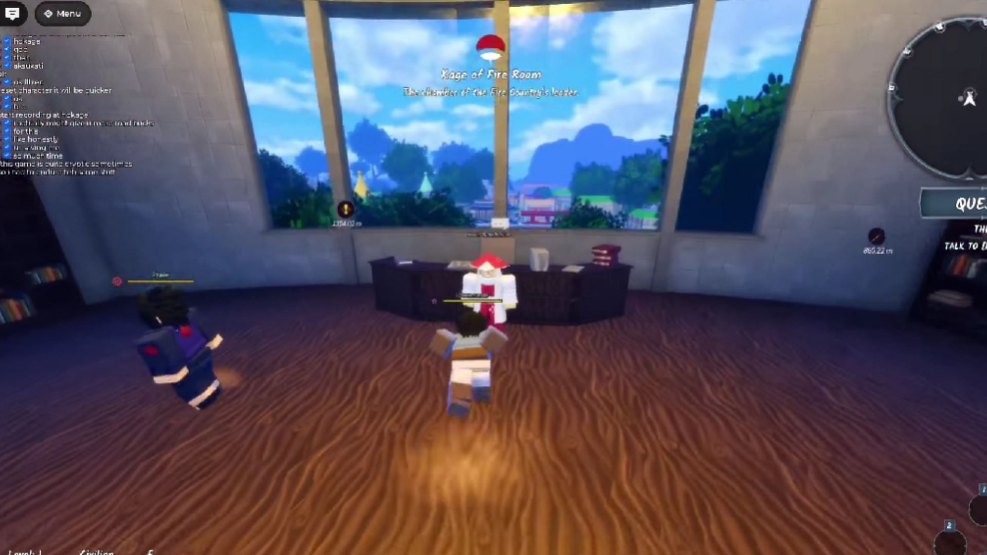 Find Ishikage in the Leaf Village (Image via Roblox // YouTube@ItzVexo)