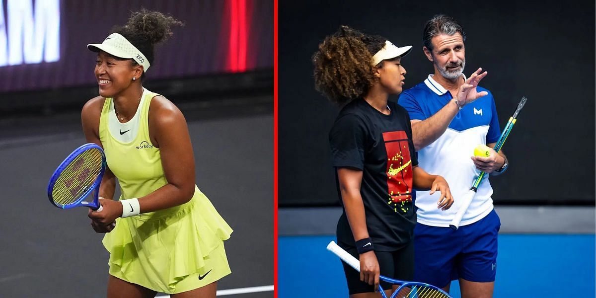 Naomi Osaka with her coach Patrick Mouratoglou | Getty