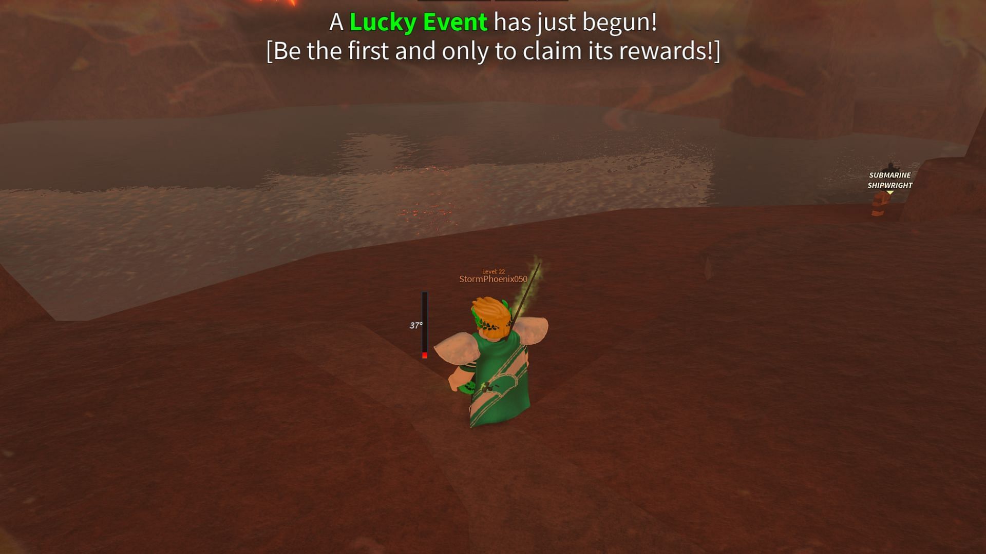 Start moving when you get this notification (Image via Roblox)