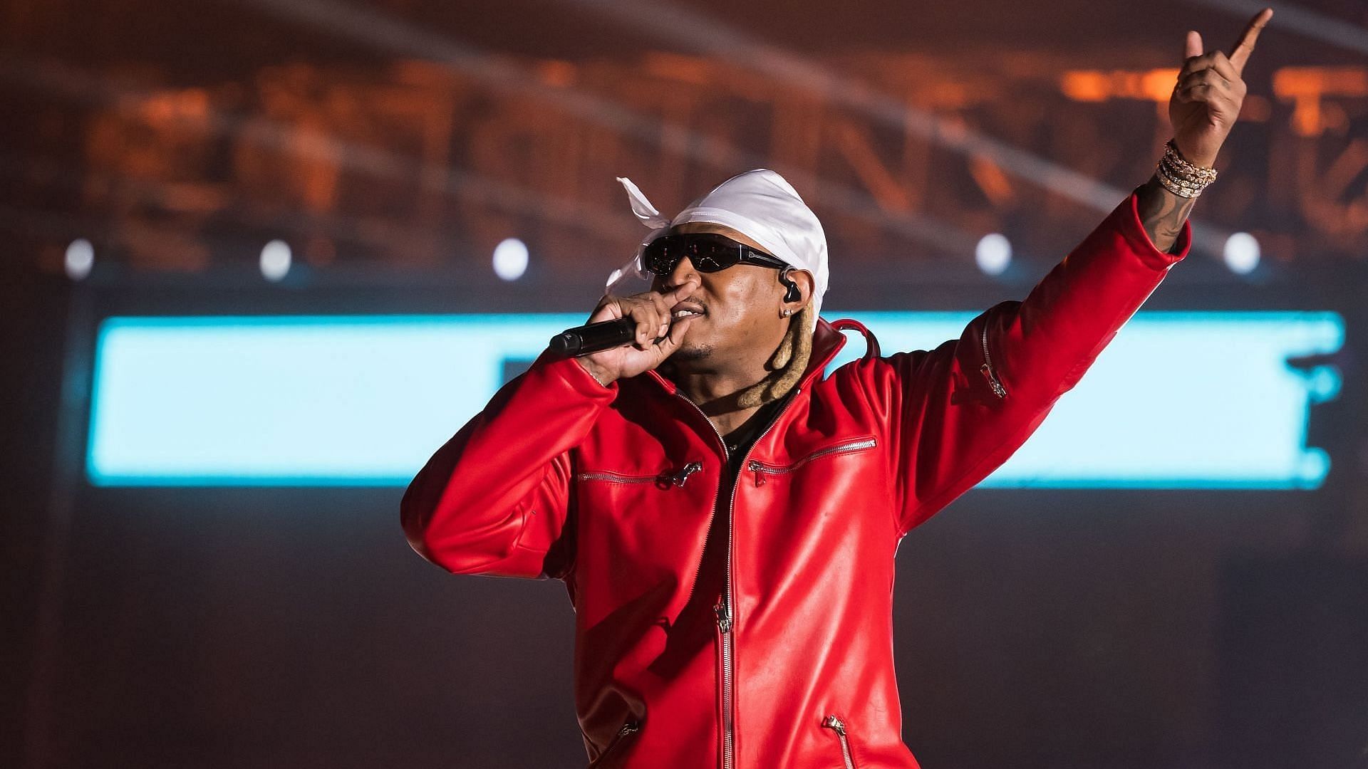 Future performs onstage during day 1 of Rolling Loud Miami at Hard Rock Stadium on December 13, 2024, in Miami Gardens, Florida. (Image via Getty/Jason Koerner)