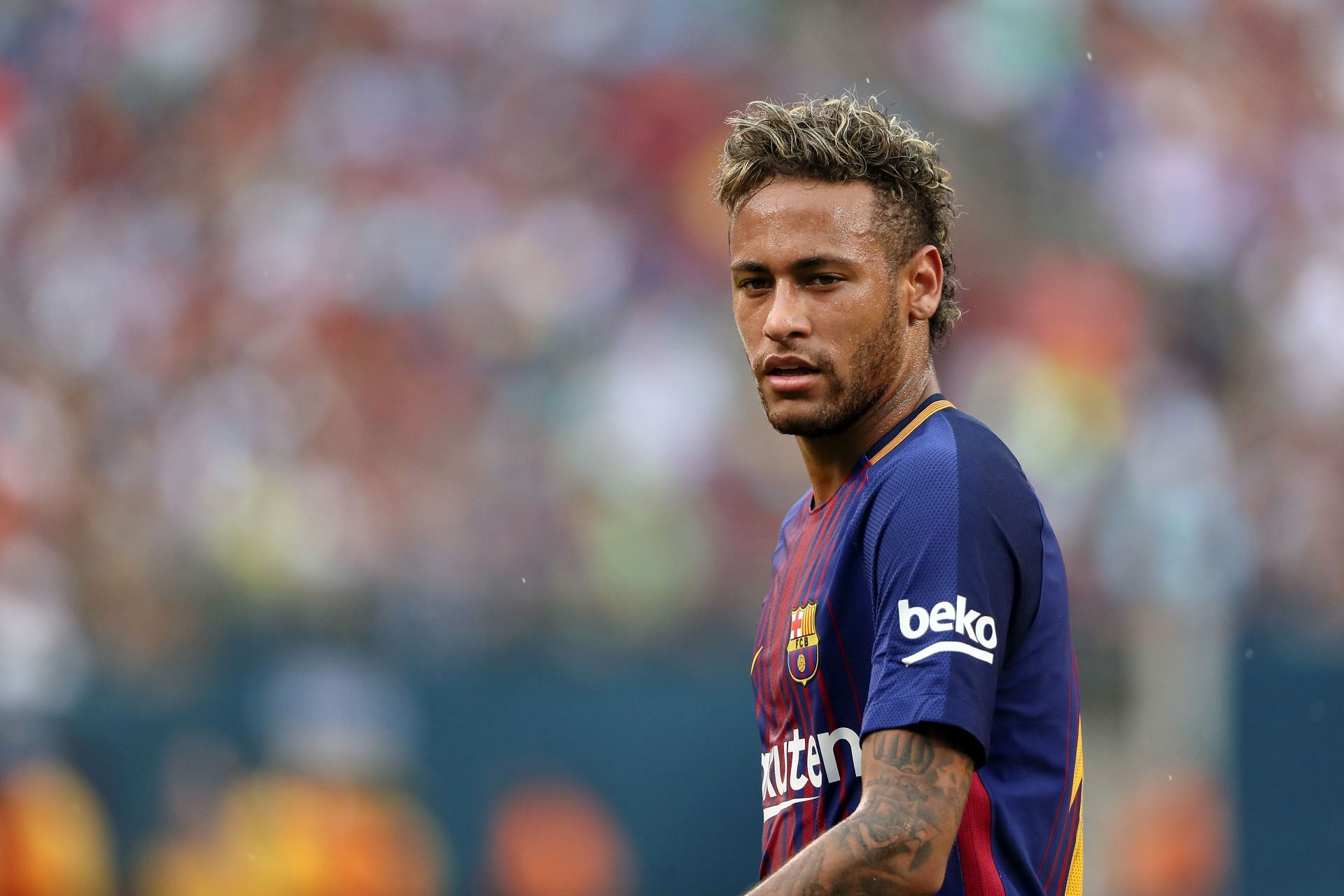 Neymar arrived at Camp Nou in 2013