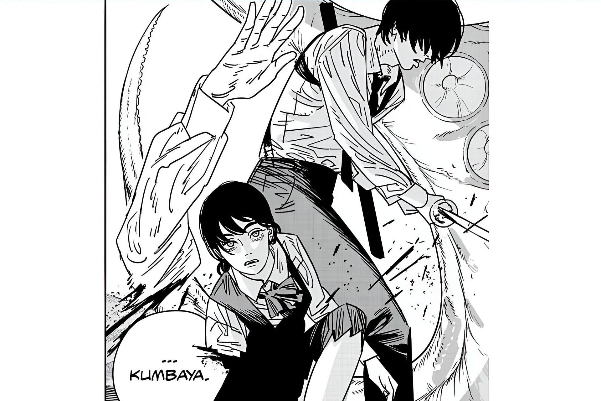 Asa Mitaka and Hirofumi Yoshida as seen in the manga (Image via Shueisha)