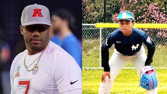 "Next Derek Jeter?" - NFL superstar Russell Wilson pens heartfelt message as stepson Future Zahir takes to the ballpark in Yankees uniform