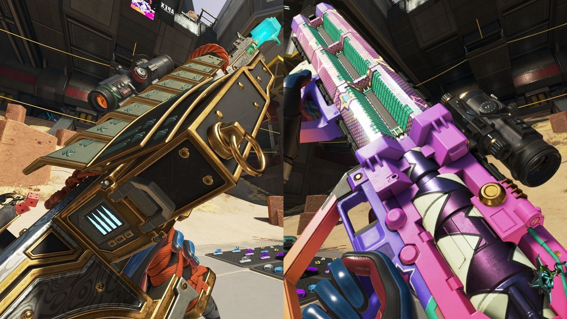 Kraber and Havoc Rifle in Apex Legends (Image via Sportskeeda Gaming/EA)