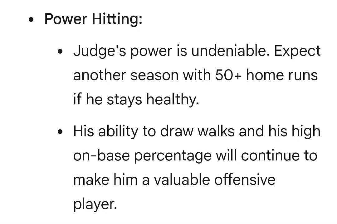 Google Gemini believes that the Yankees lineup could help Aaron Judge push for another MVP (Photo Source: Google Gemini)