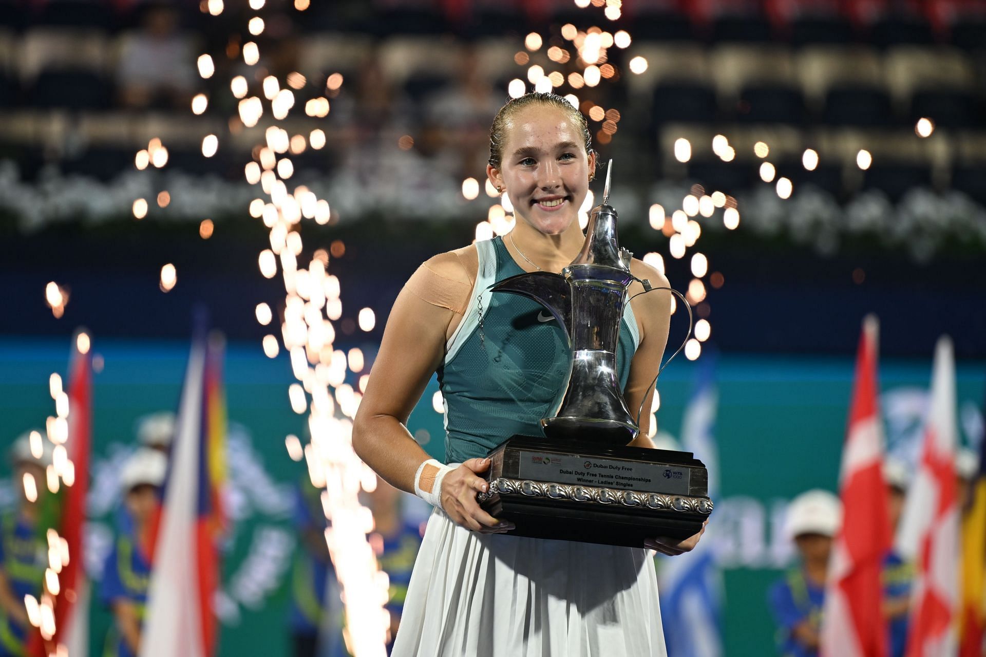 Mirra Andreeva at the Dubai Tennis Championships 2025. (Photo: Getty)