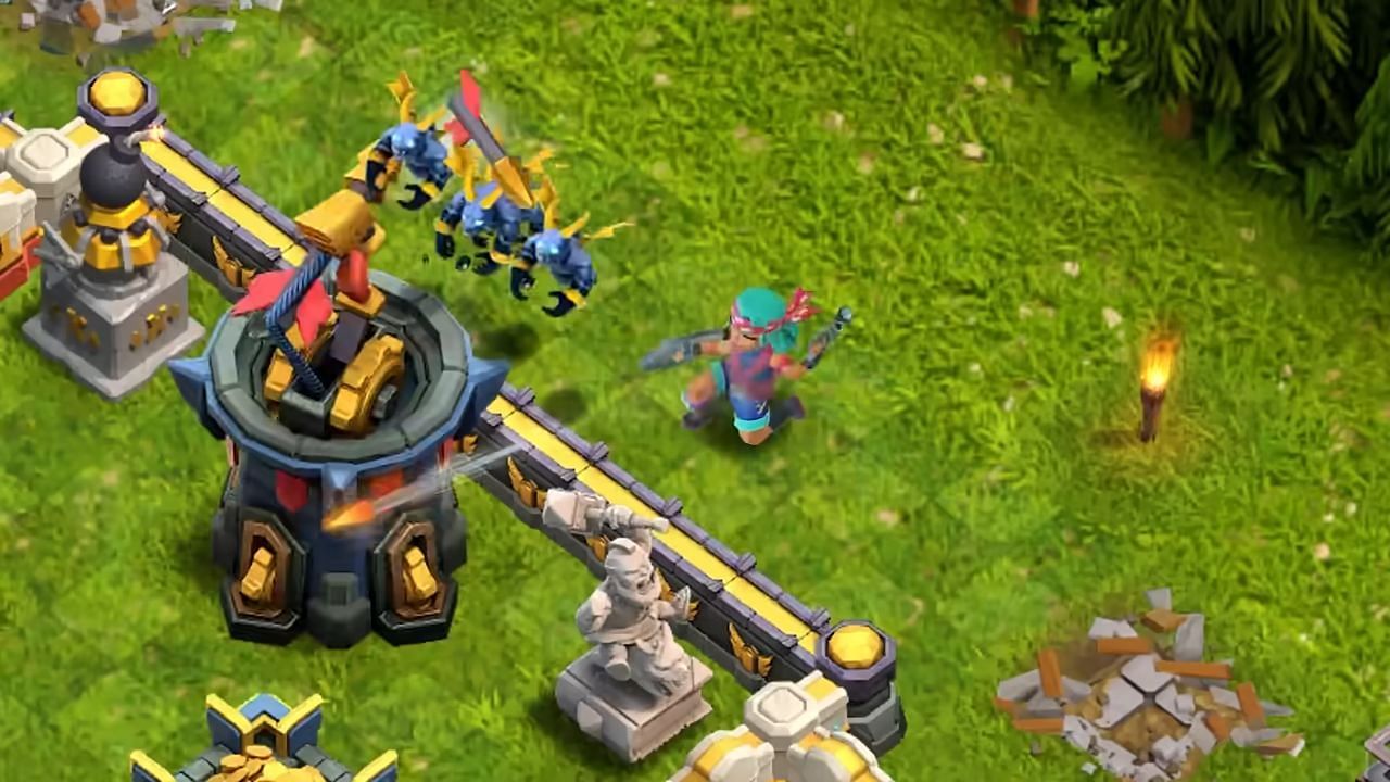 Sniper Champion attacking in Clash of Clans (Image via Supercell)