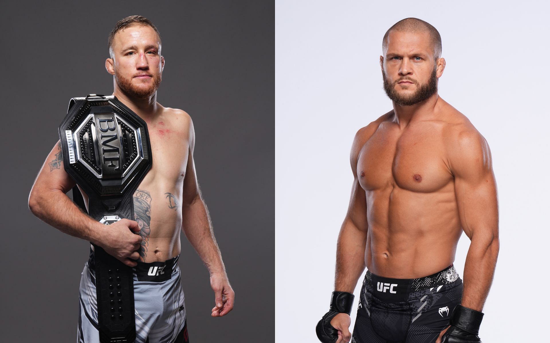 Rafael Fiziev (left) reveals surprising ice cream story about Justin Gaethje (left) rematch. [Image courtesy: Getty Images]