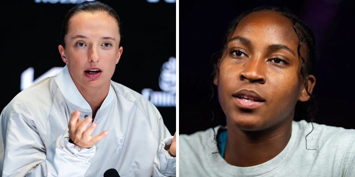 Iga Swiatek (L) &amp; Coco Gauff (R) (Source - GETTY)