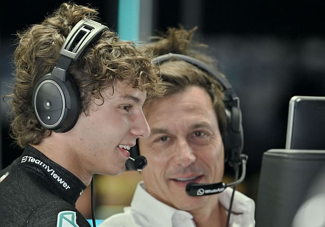 "I think it's your looks": Mercedes boss Toto Wolff teases Kimi Antonelli for being voted the driver of the day in Chinese GP