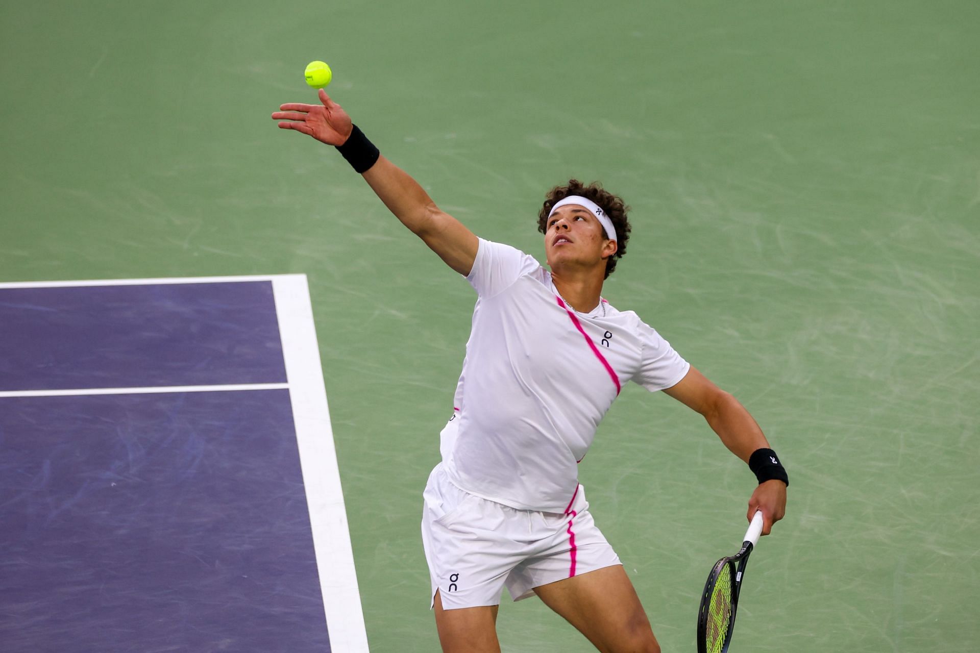 Shelton pictured at the 2024 BNP Paribas Open in Indian Wells - Image Source: Getty