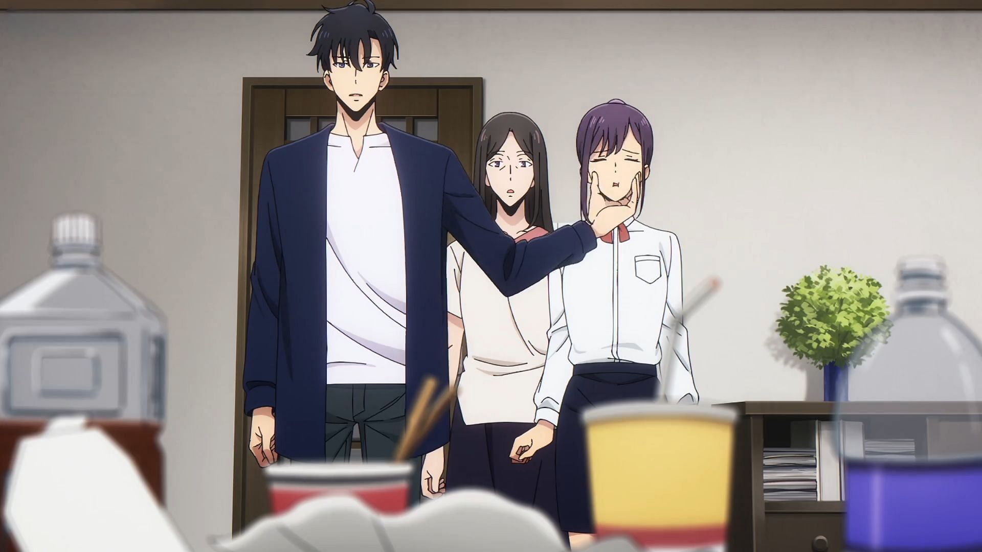 The Sung family as seen in Solo Leveling season 2 episode 9 (Image via A-1 Pictures)