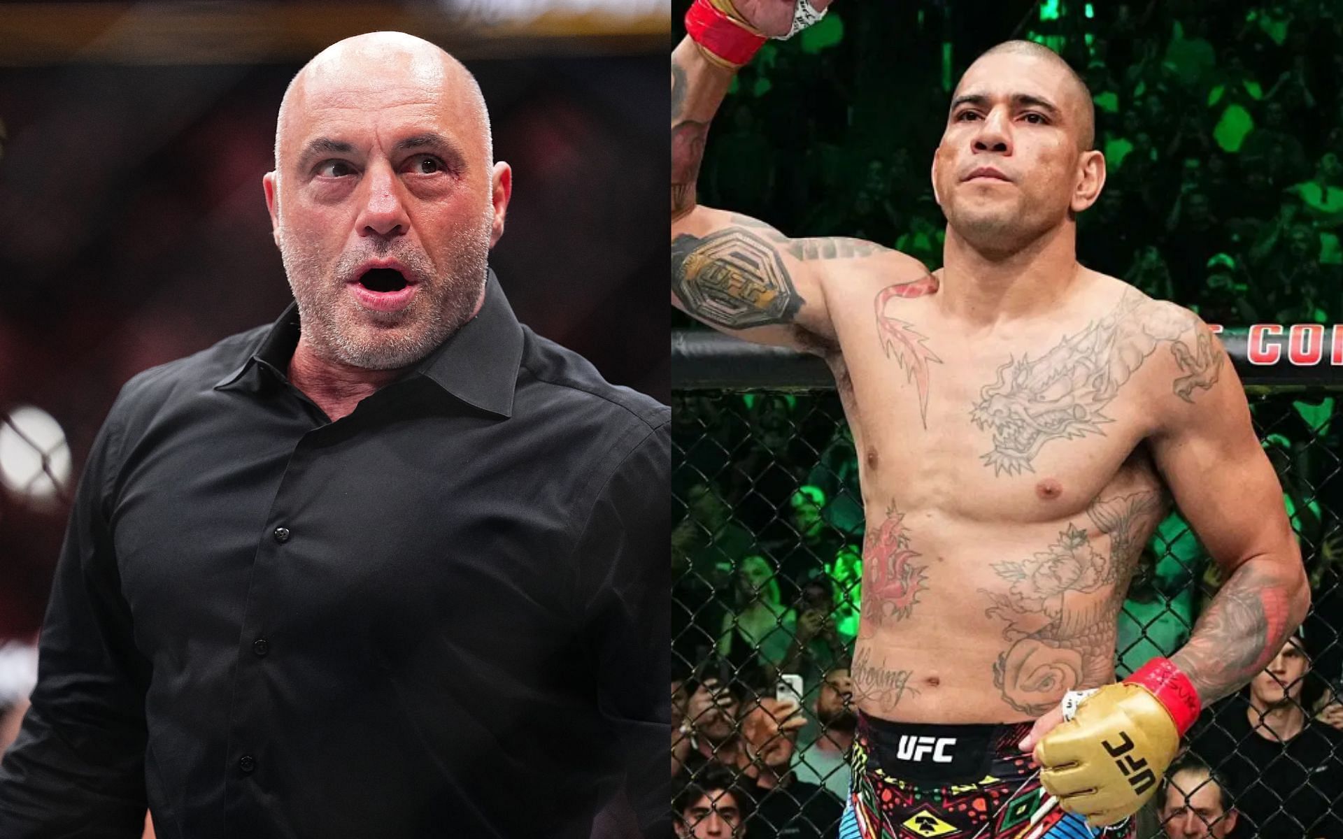 Joe Rogan talks about Alex Pereira and single discipline UFC specialists. [Image[s] courtesy: Getty]