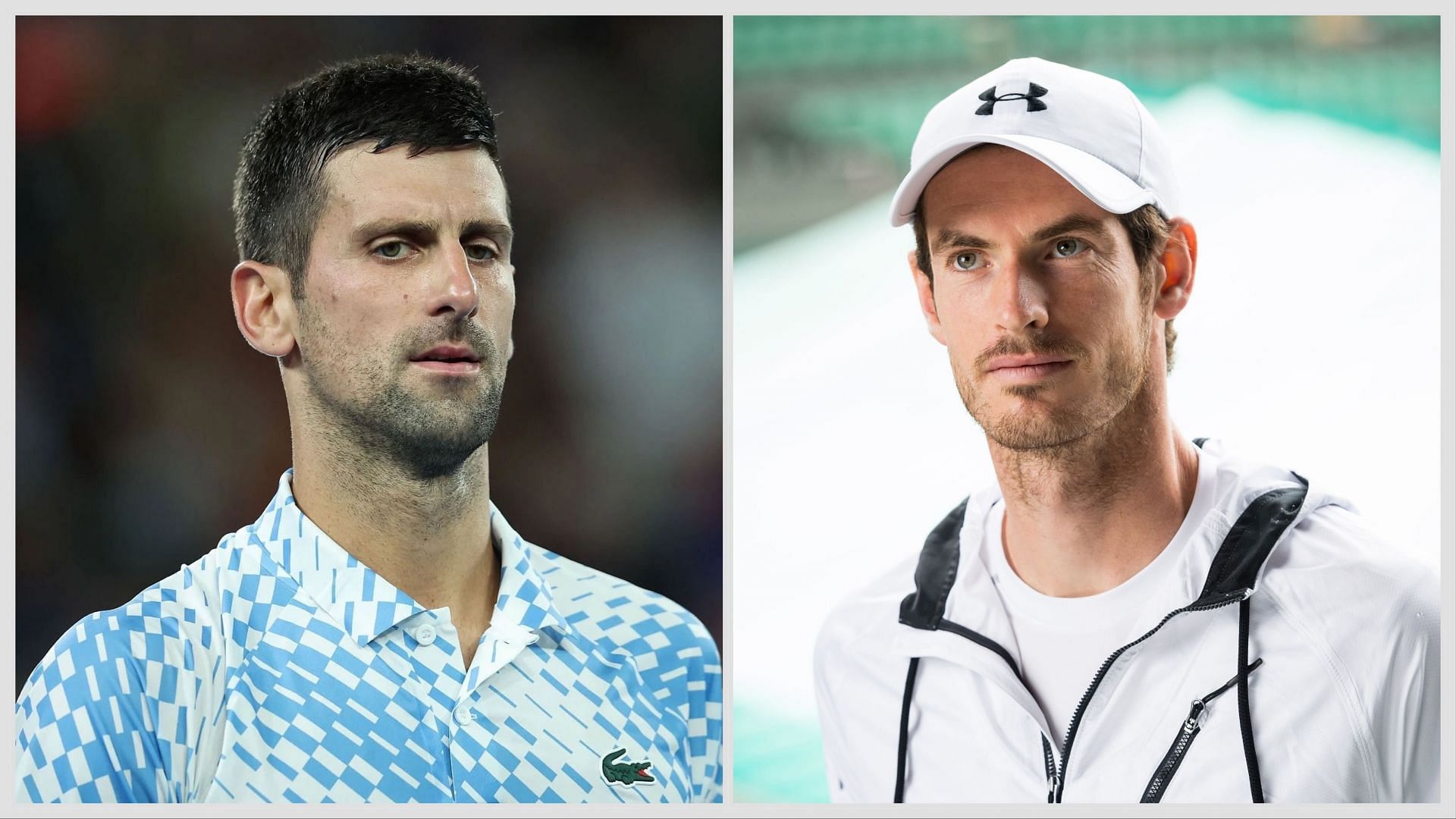 Novak Djokovic (left), Andy Murray (right), Sources: Getty