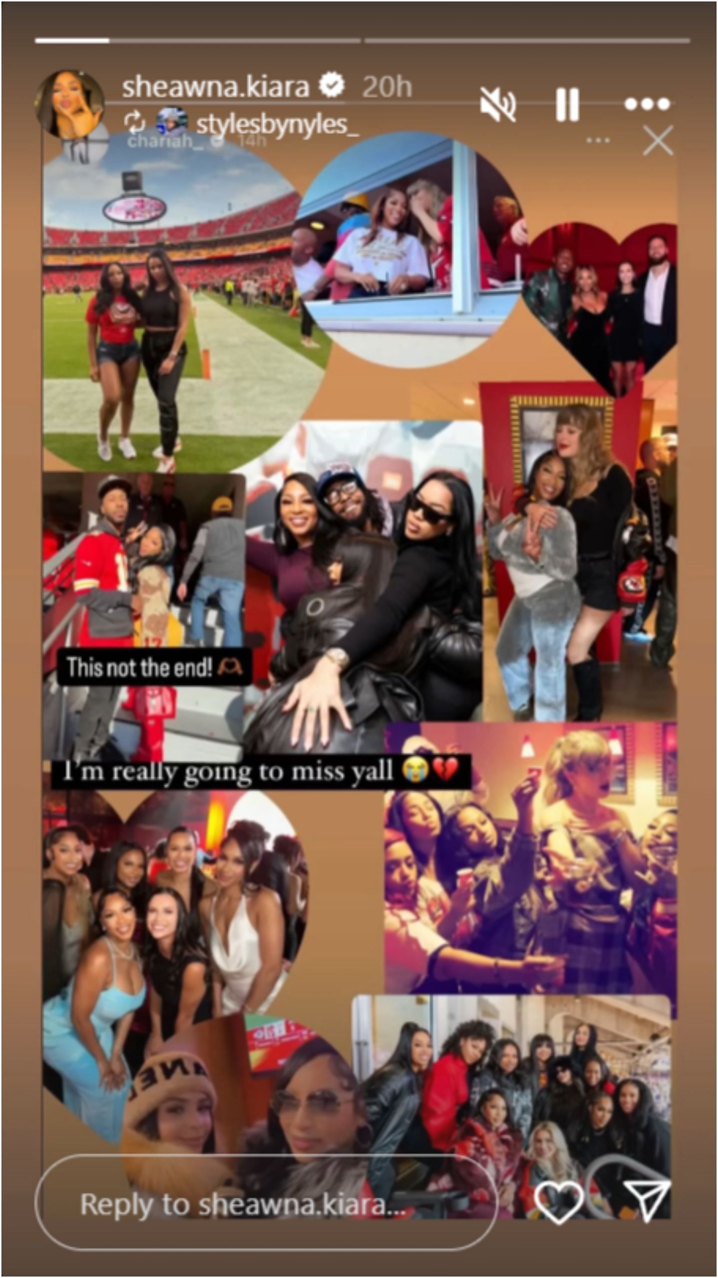 Still from Chris Jones&rsquo; ex-GF Sheawna&#039;s Instagram story/@sheawna.kiara