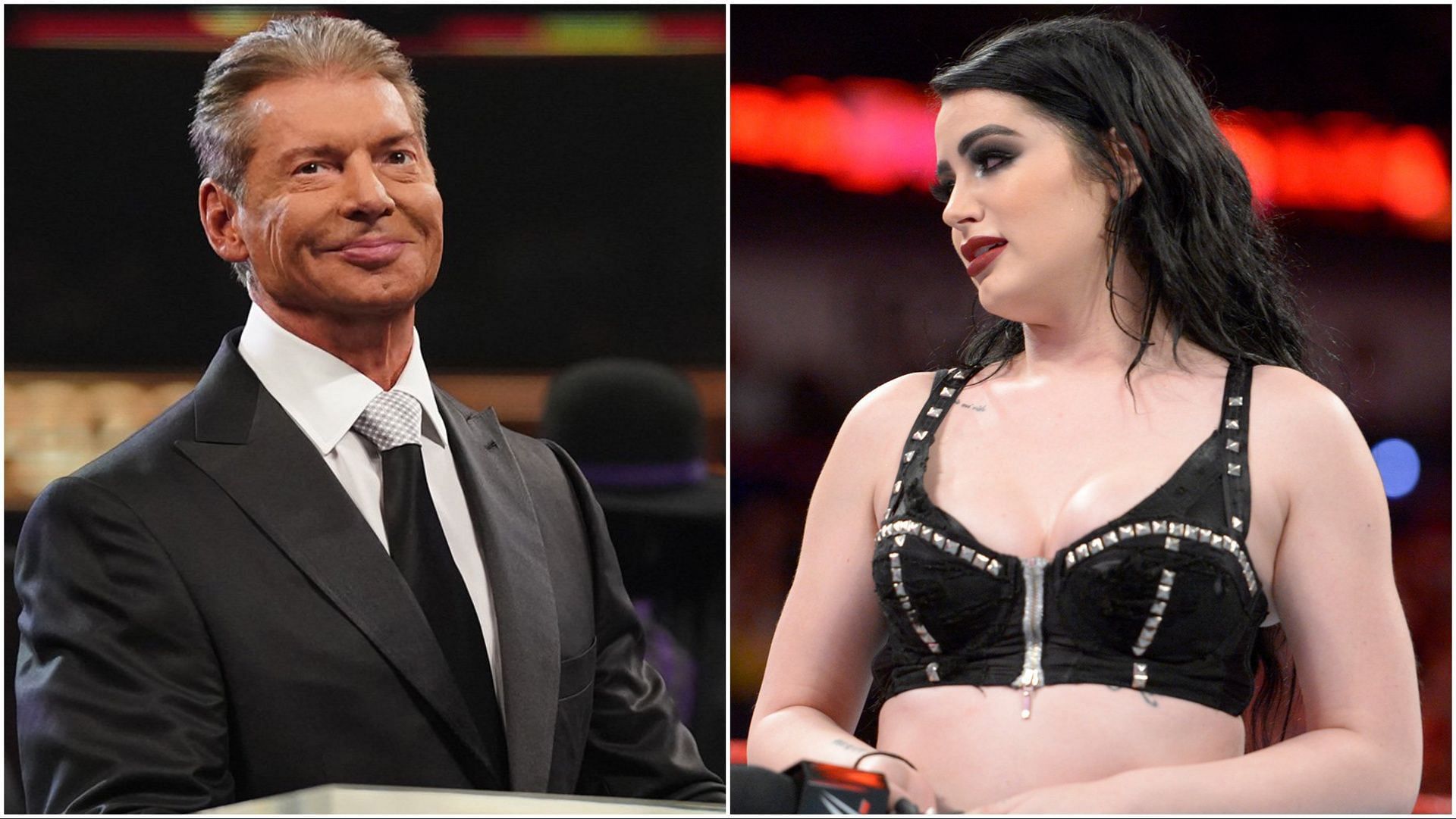 Vince McMahon at the WWE Hall of Fame, Paige aka Saraya on WWE RAW