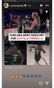 Chelsea Gray for MVP (via IG/@candaceparker)