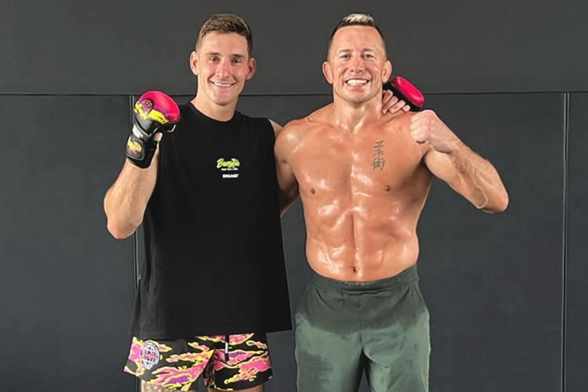 Nico Carrillo (left) and Georges St-Pierre (right). [Photo from Nico Carrillo