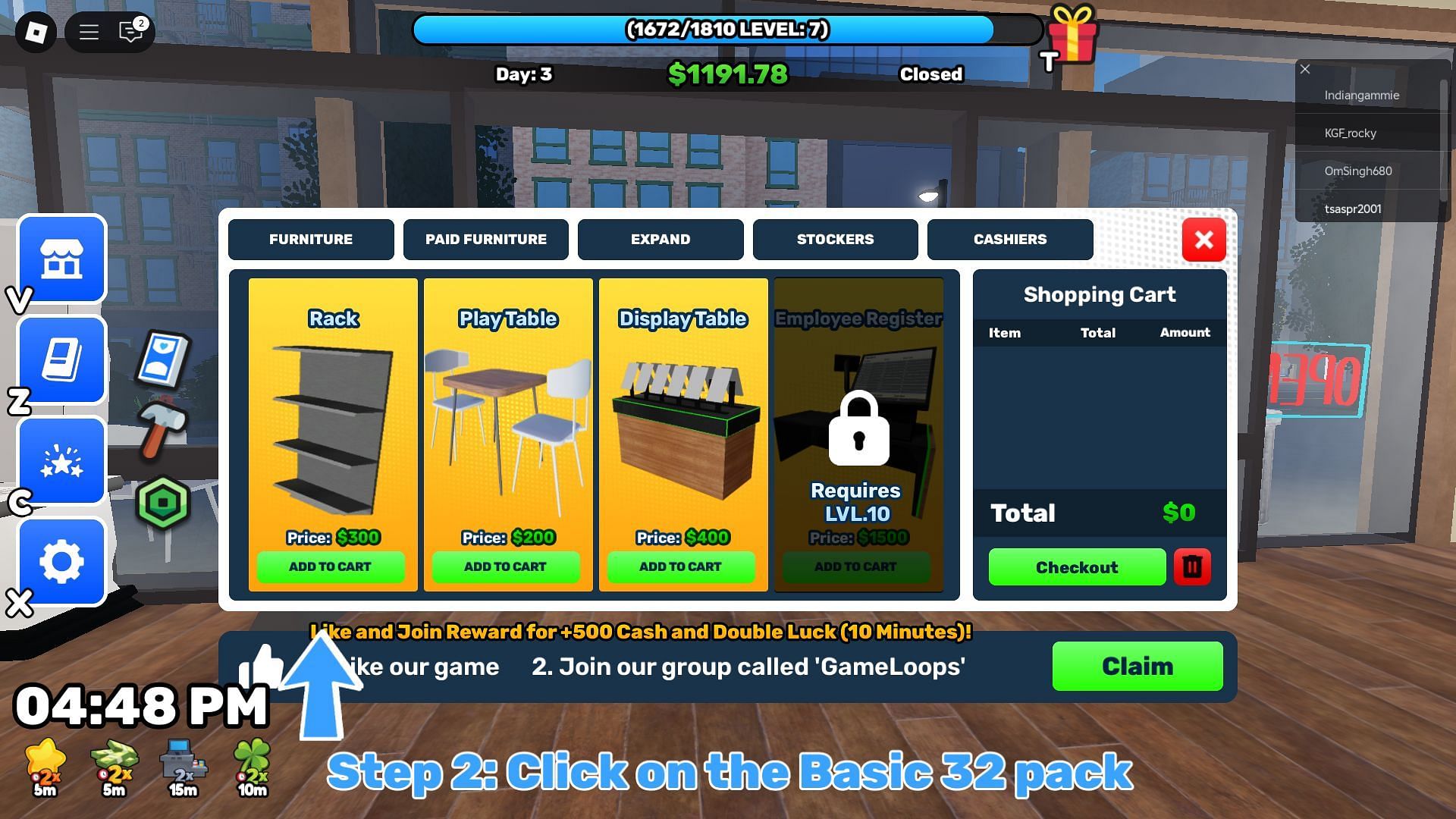 Use codes to get new furniture (Image via Roblox)