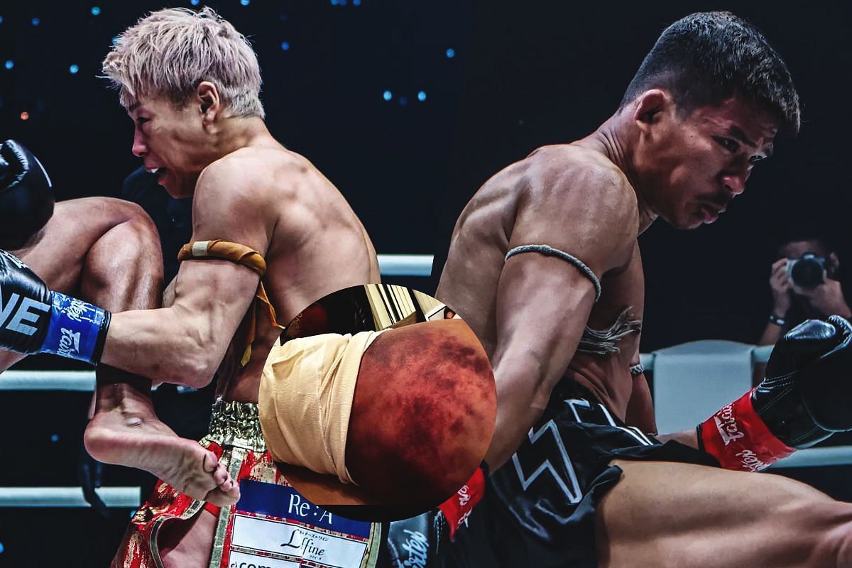 Takeru (left) and Superlek (right). [Photos from ONE Championship]