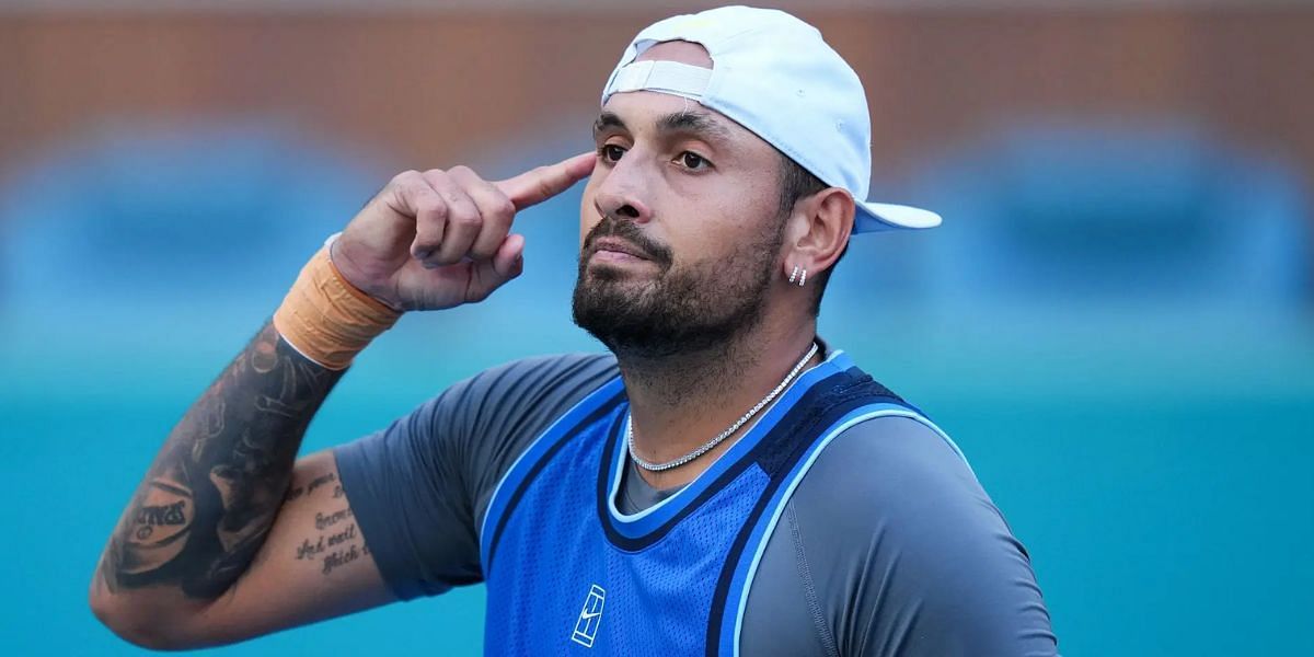 Nick Kyrgios in the Miami Open - Image Source: Getty 