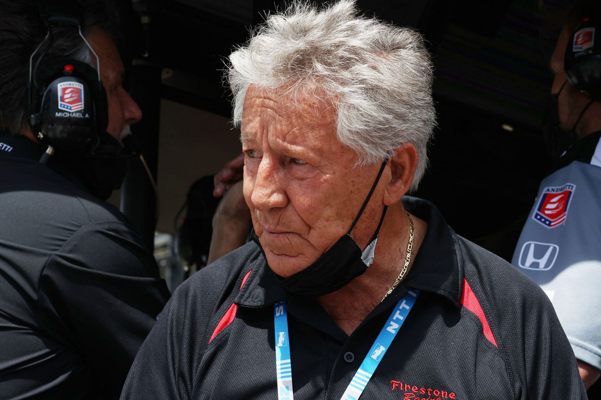 Mario Andretti looks on at the 105th Indianapolis 500 Fast Friday - Source: Getty