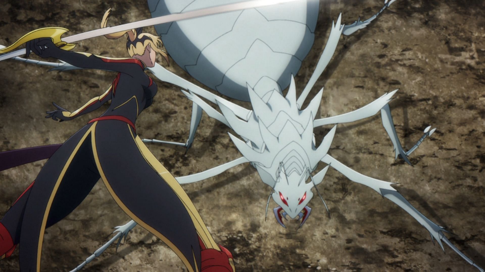 Hae-in slays the queen (Image via A-1 Pictures)