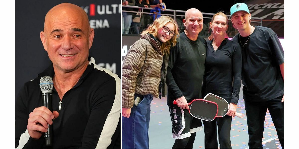 Andre Agassi and Steffi Graf with their son Jaden and daughter Jaz (Image Source: Getty)