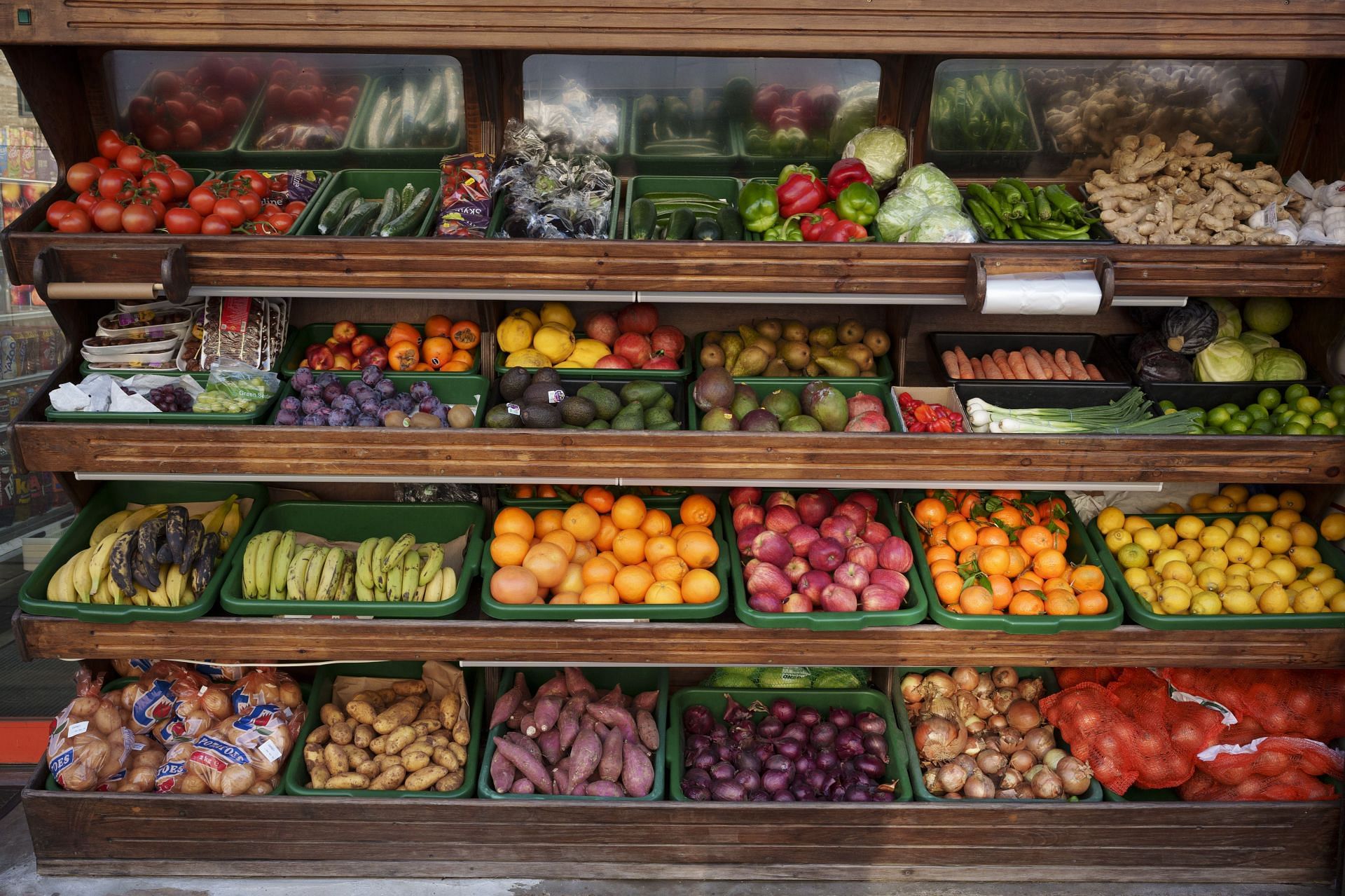 Fruit And Veg Display - Source: Getty