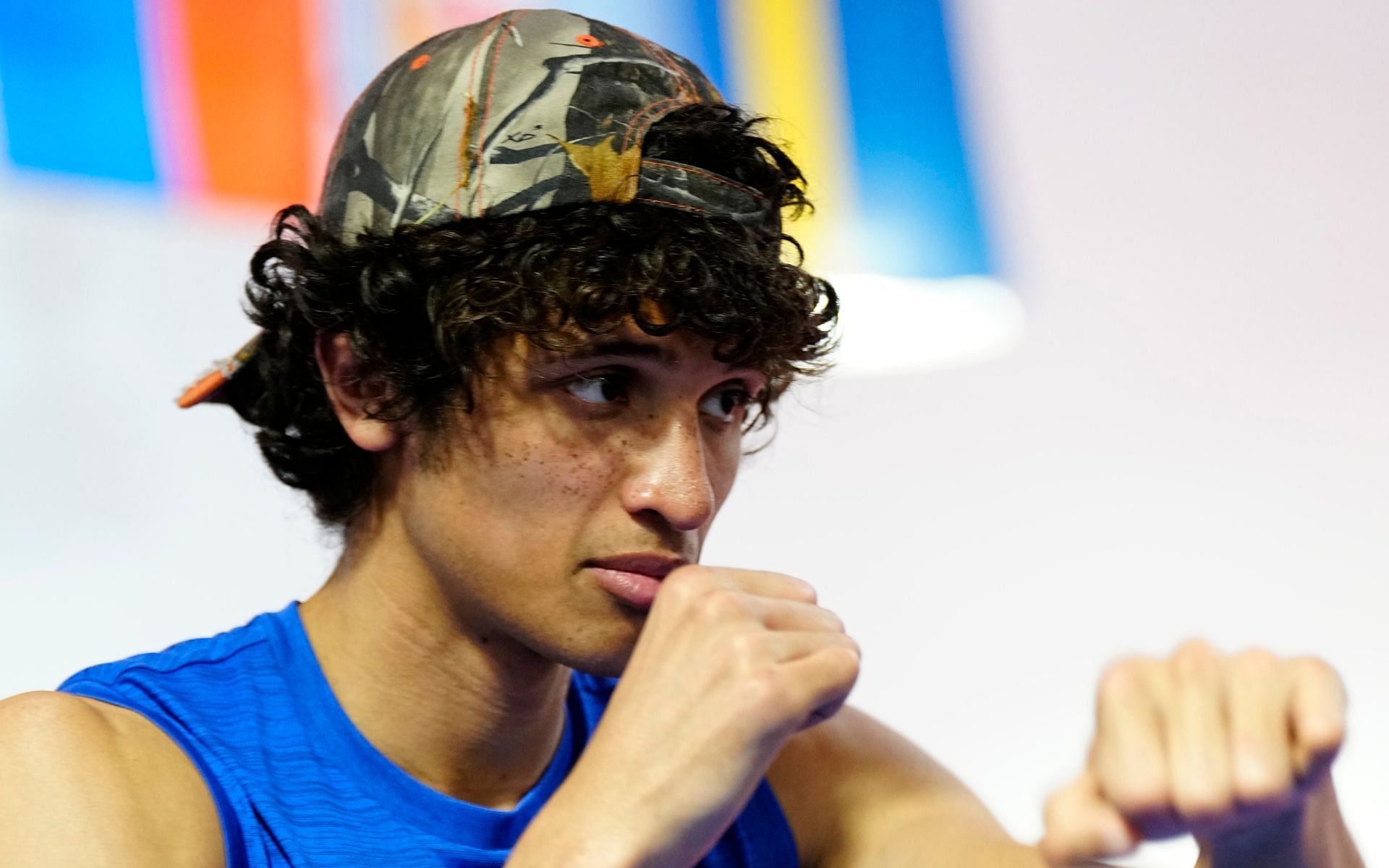 Sebastian Fundora (pictured) is set to defend his unified super welterweight title this weekend [Image courtesy: Getty Images]