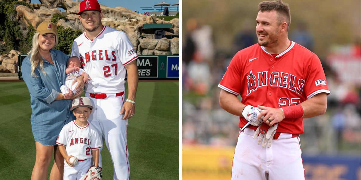 Mike Trout's wife Jessica shows off custom merch as sons Beckham & Jordy gear up to root for Angels superstar in style