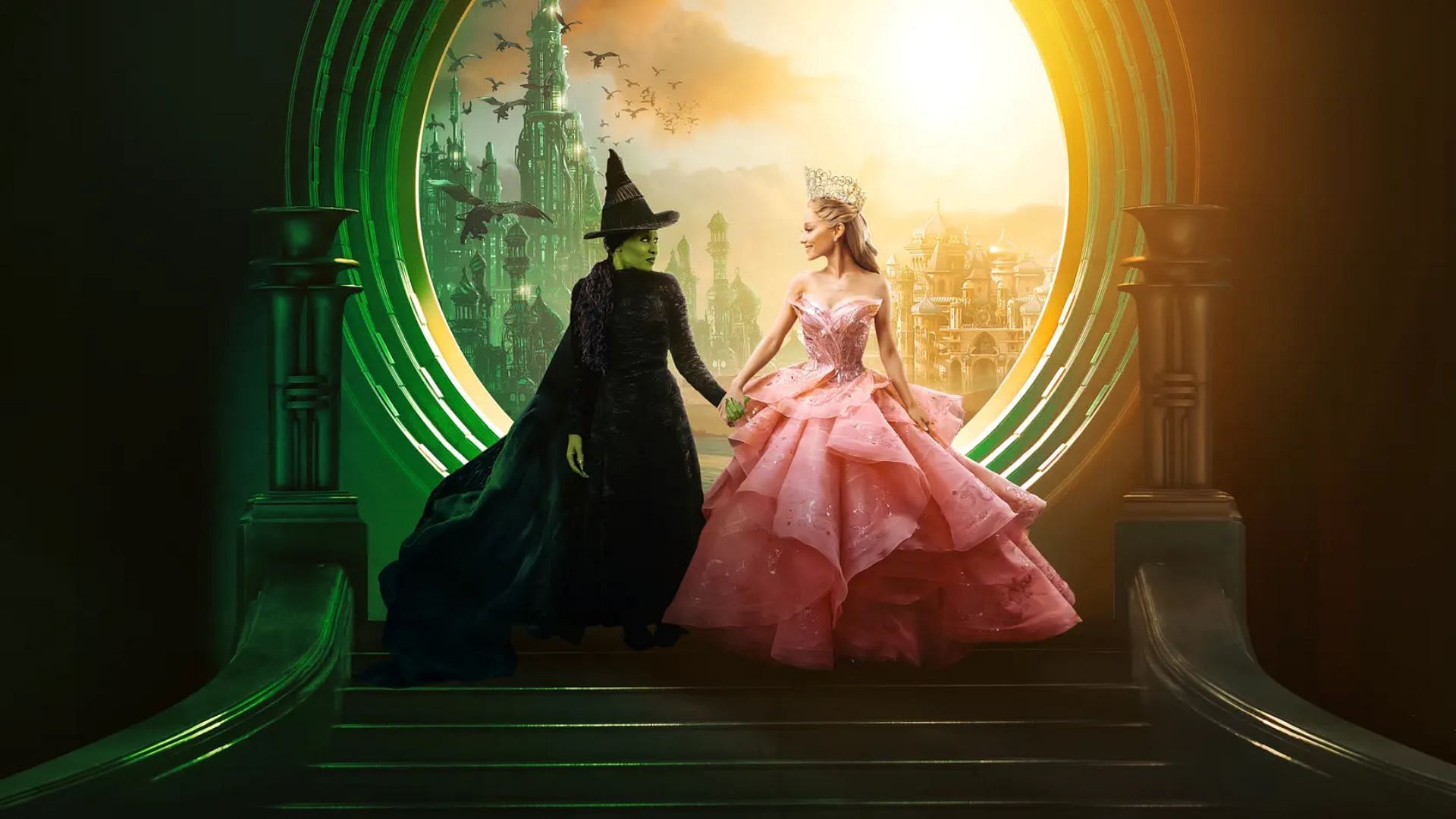 Cynthia Erivo and Ariana Grande in Wicked (Image via Apple TV+)