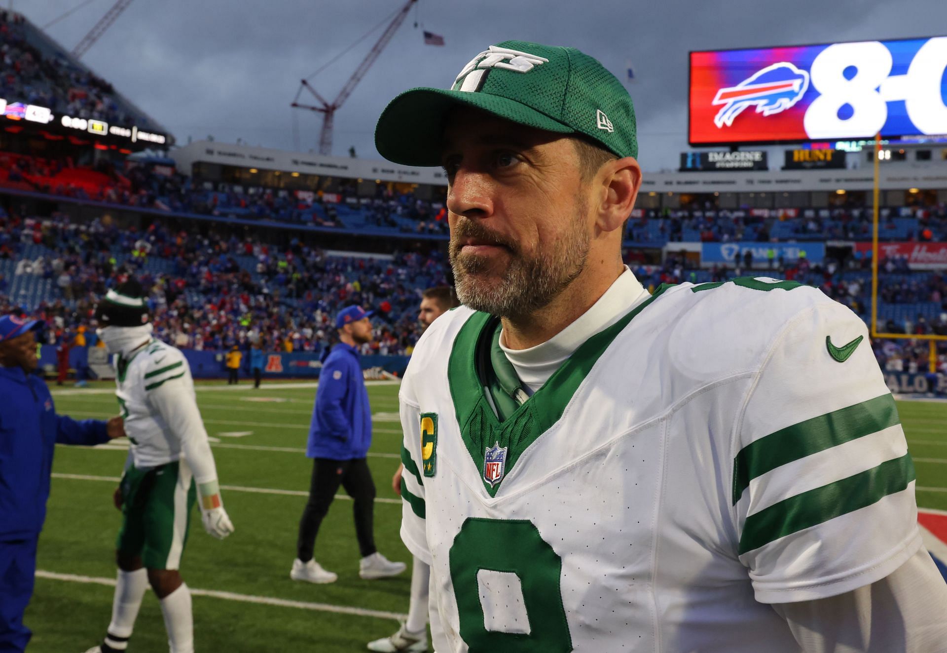 Aaron Rodgers at New York Jets v Buffalo Bills - Source: Getty