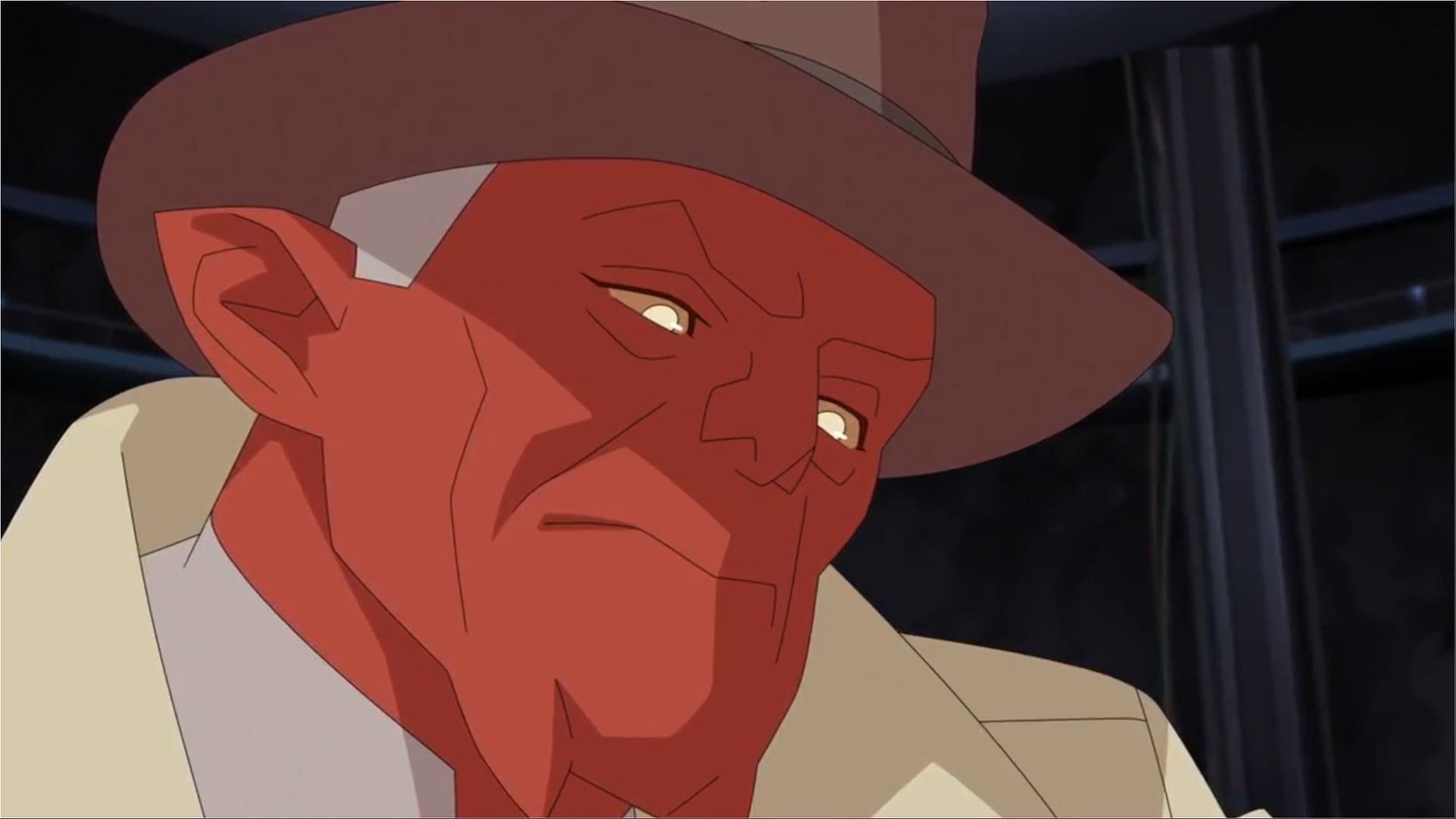 Damien Darkblood investigating the murder of the Guardians of the Globe in Invincible season 1 (Image via PrimeVideo)