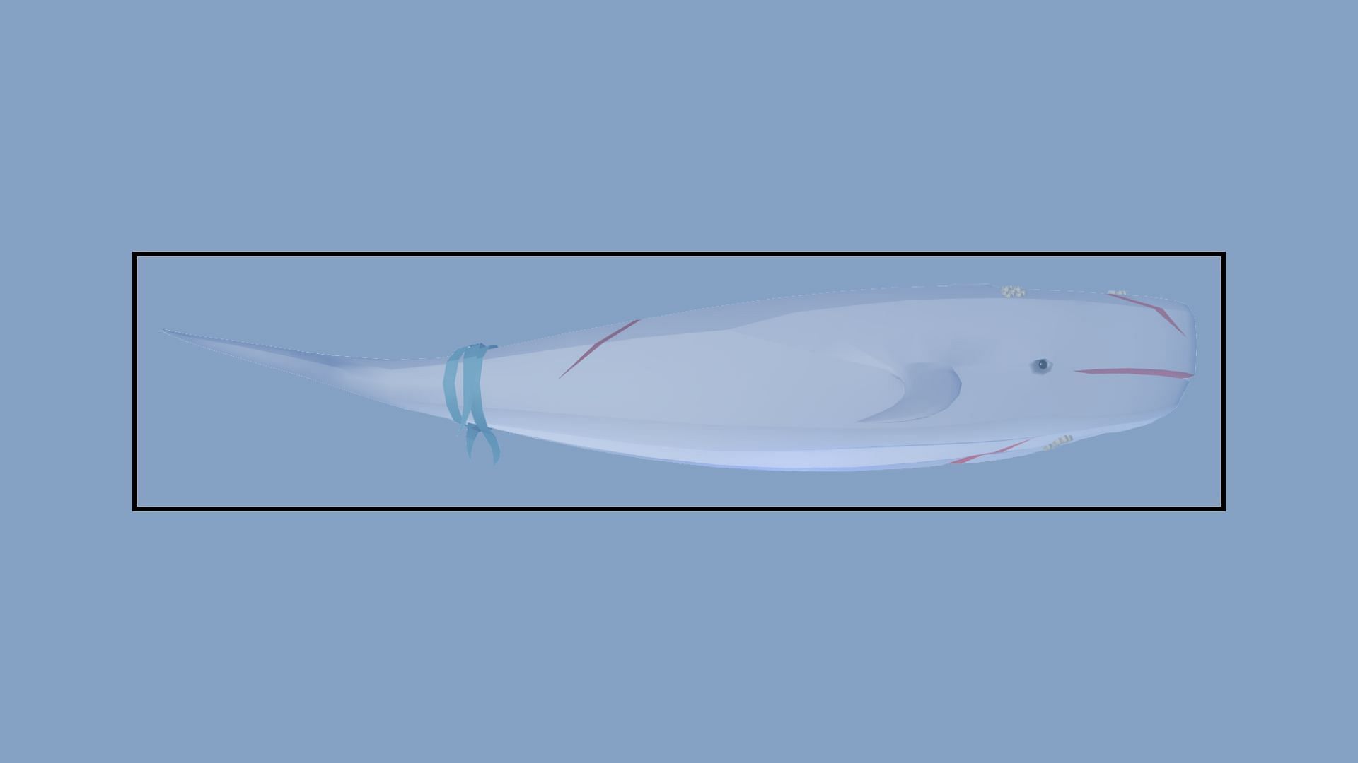 The Moby Whale spawns during the Whale Migration event (Image via Fisch Wiki || Roblox)