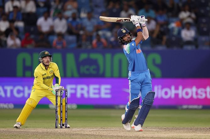 KL Rahul smashes a six off Glenn Maxwell to lift India into the final of 2025 Champions Trophy [Watch]