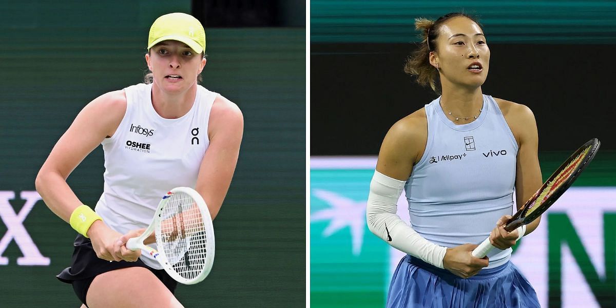 Iga Swiatek and Zheng Qinwen to renew their rivalry at BNP Paribas Open 2025 | Image Source: Getty