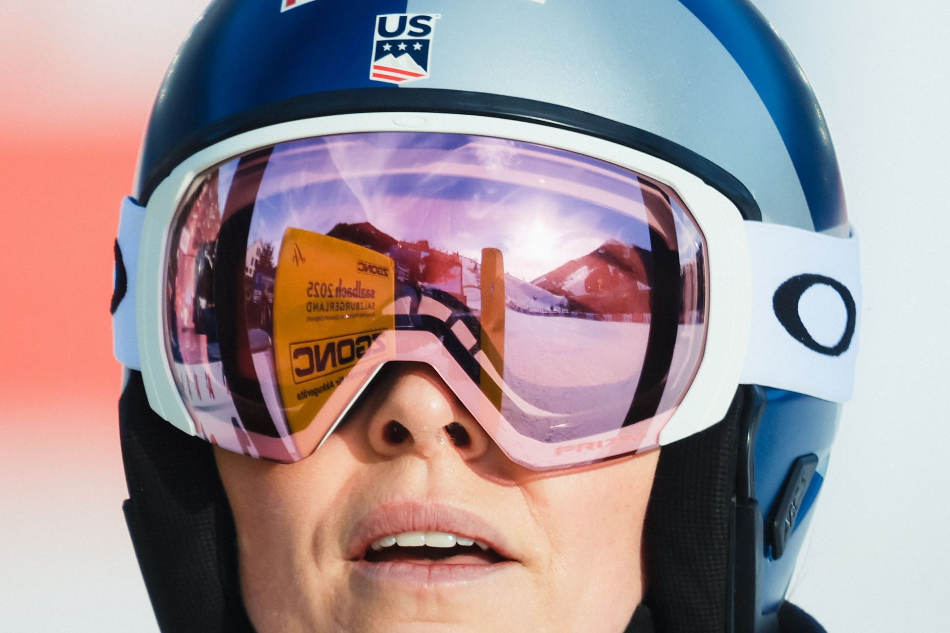 Vonn during her third downhill training in Saalbach before the 2025 World Ski Championships (Image via: Getty Images)