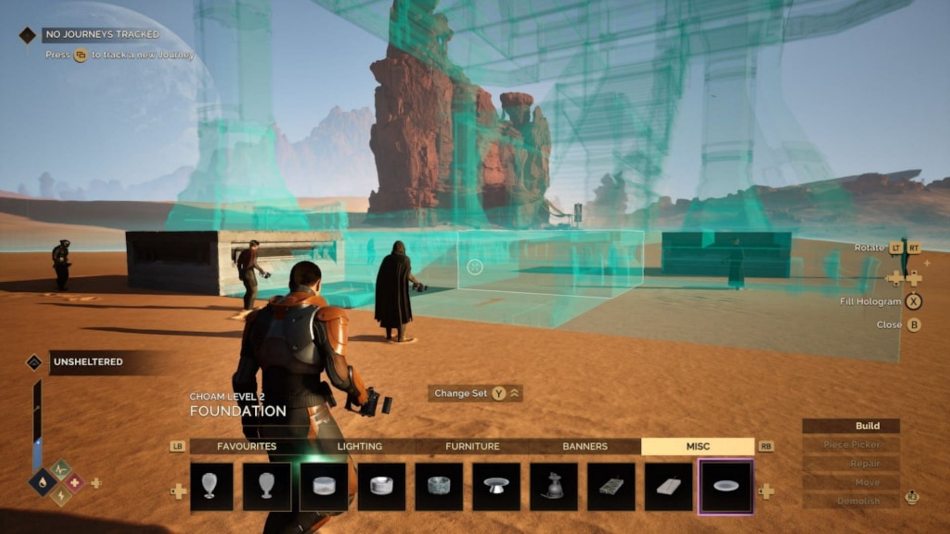 Base building seems pretty intuitive, and working together to make it happen is a nice touch (Image via Funcom)