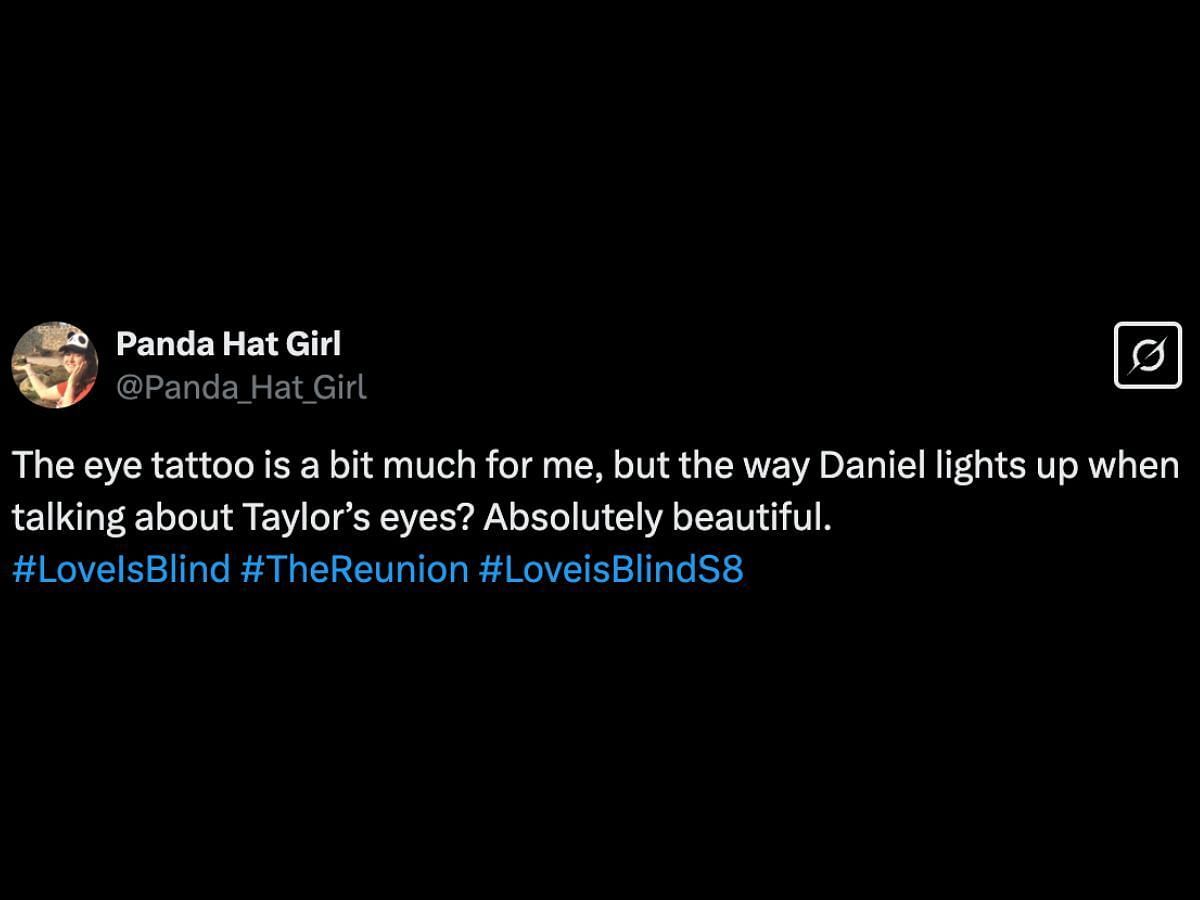 Netizens react to Daniel&#039;s tattoo (Image via X/@Panda_Hat_Girl)