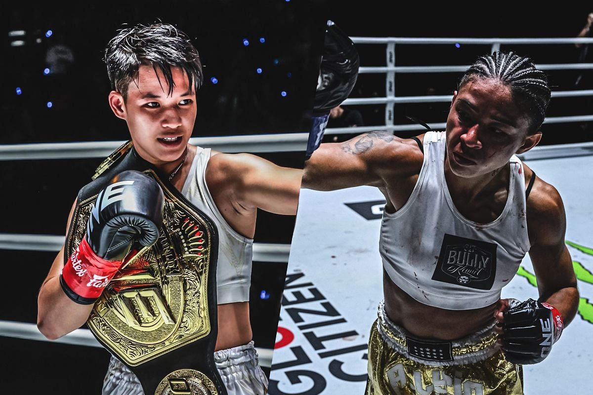 Phetjeeja (L) and Allycia Hellen Rodrigues (R) | Photo by ONE Championship